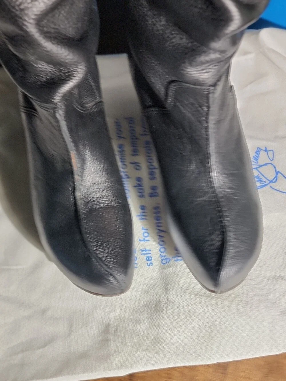 John Fluevog VOLUNTEER Sanaton Garbo Black Size 7. Rare And Discontinued - Picture 4 of 9